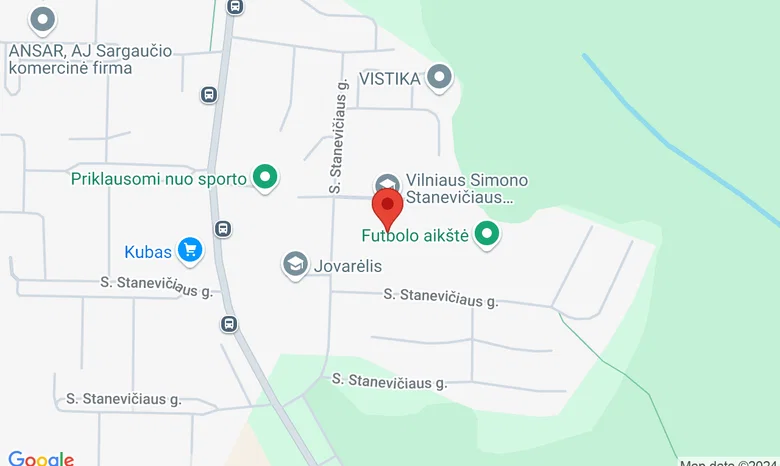 Stanevičiaus vidurinė mokykla žemėlapis