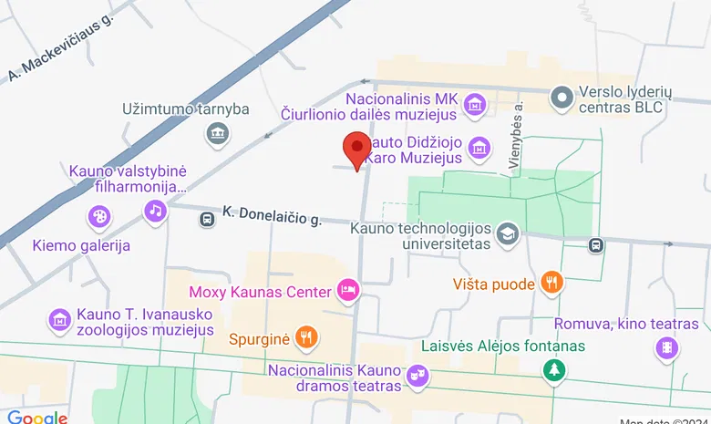 Mykolo Romerio universitetas Viešojo saugumo fakultetas žemėlapis