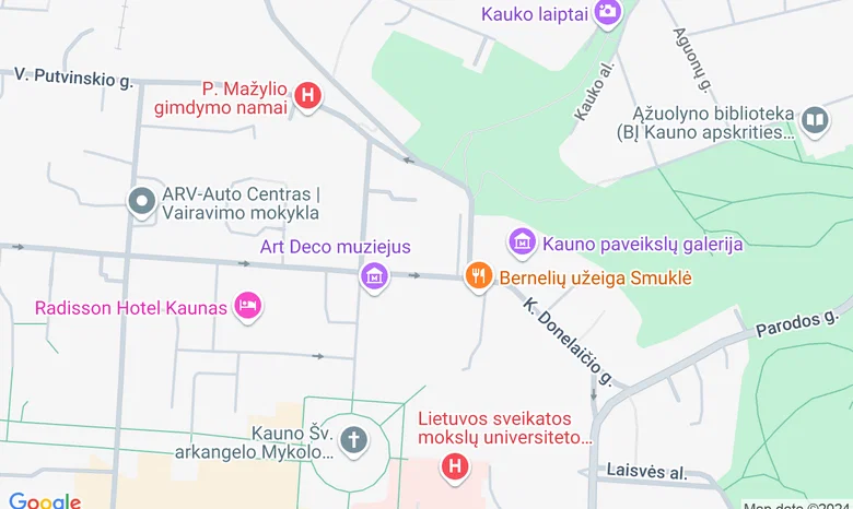 KTU Biblioteka žemėlapis