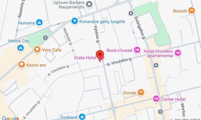 Viešbutis „Grata“ žemėlapis