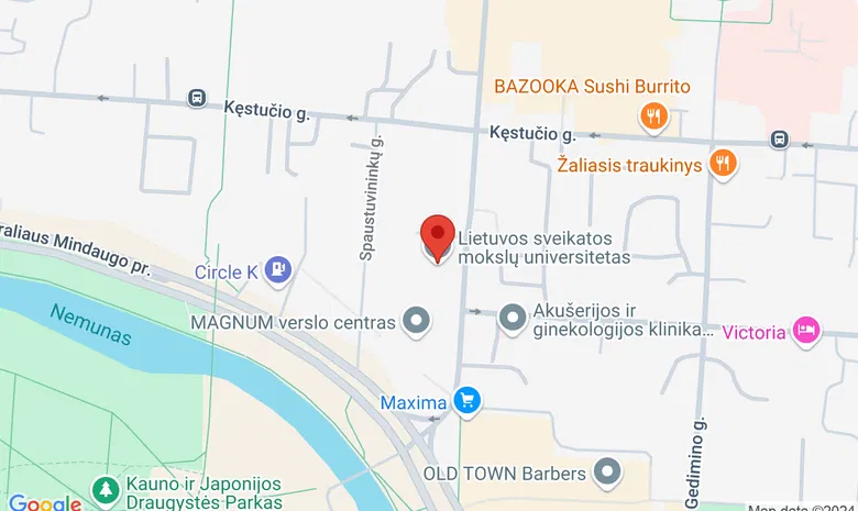 LSMU SA žemėlapis