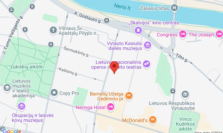 Vilnius Fashion Hub žemėlapis