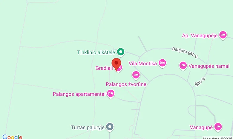 Sanatorija - viešbutis „Gradiali“ žemėlapis