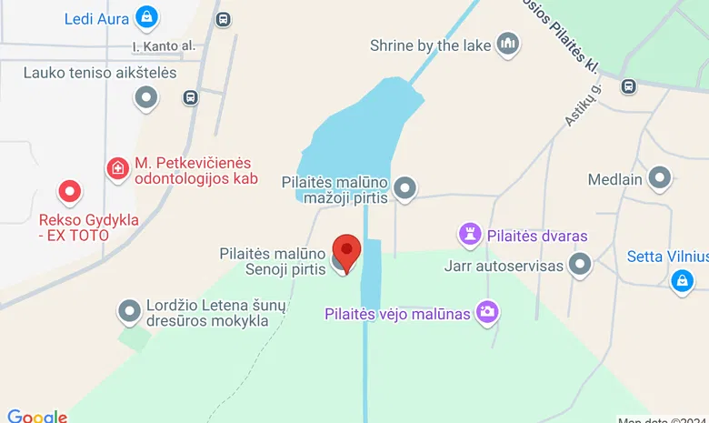 Pilaitės malūno pirtis žemėlapis