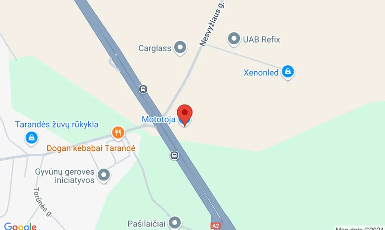 Mototoja salonas žemėlapis