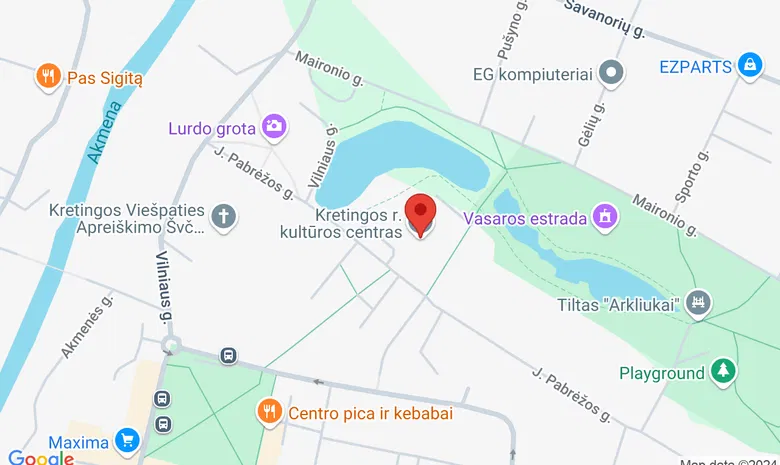 Kretingos rajono kultūros centras žemėlapis