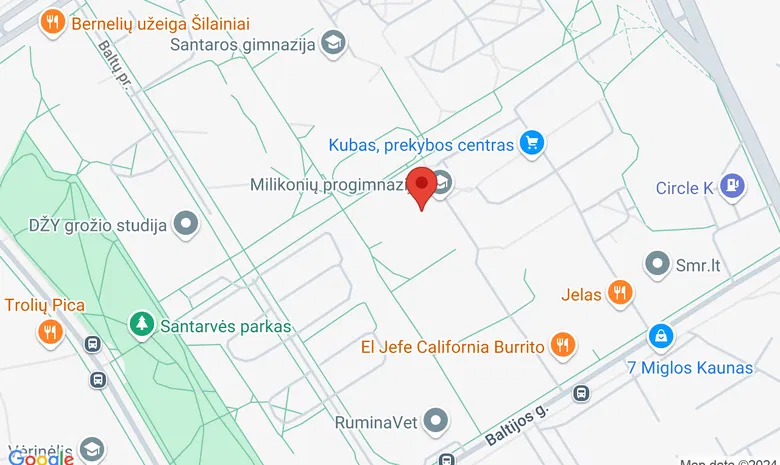 Kauno Milikonių pagrindinė mokykla  Adresas: Baltijos g. 30  žemėlapis
