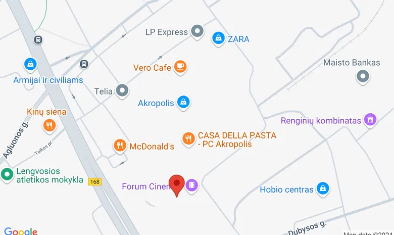 Apollo boulingas Klaipėda  žemėlapis