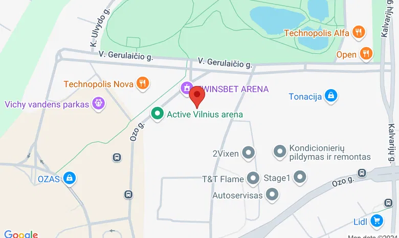 „Avia Solutions Group“ arena žemėlapis