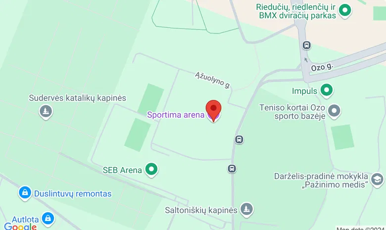 Sporto arena „Sportima“  žemėlapis