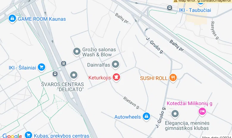 Vaikų ir paauglių žaidimų ir laisvalaikio erdvė "MEŠKĖNAS" žemėlapis