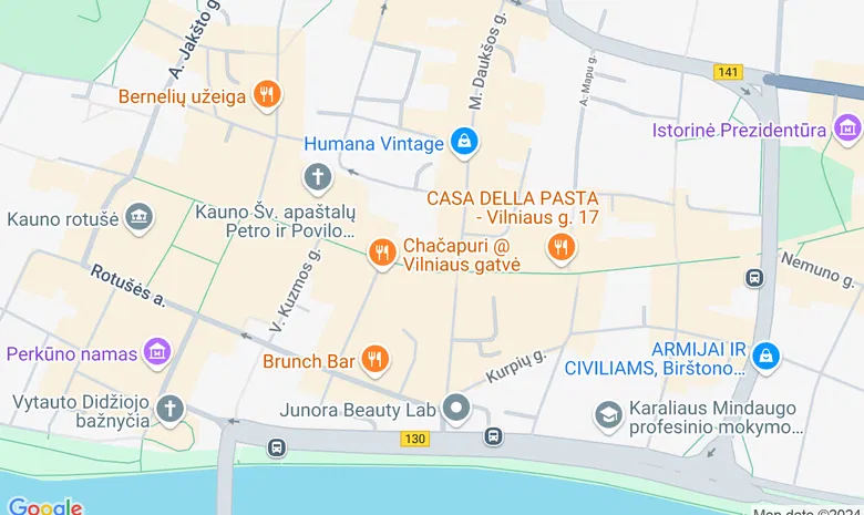 Kauno centras žemėlapis