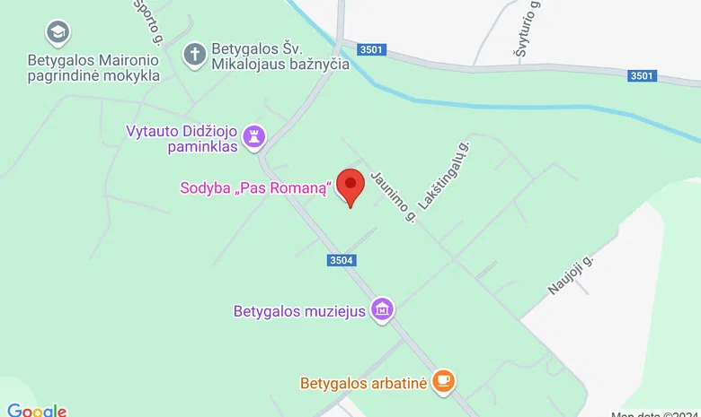 Betygala, Raseinių r. sav. žemėlapis