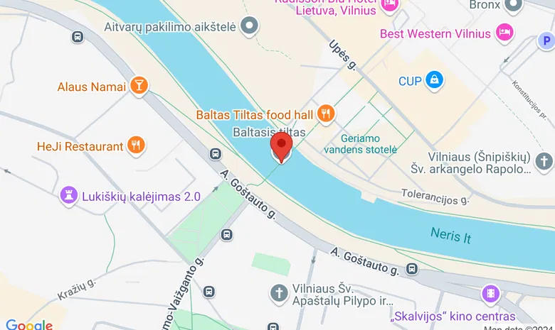 Baltasis tiltas žemėlapis