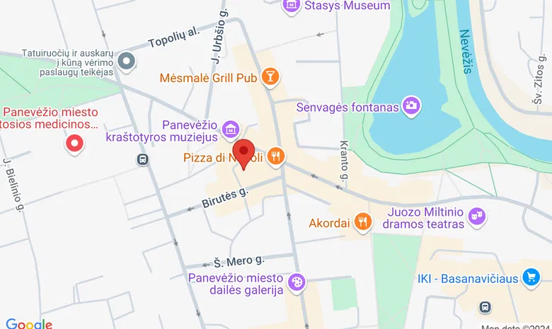 Panevėžio teatras „Menas“ žemėlapis