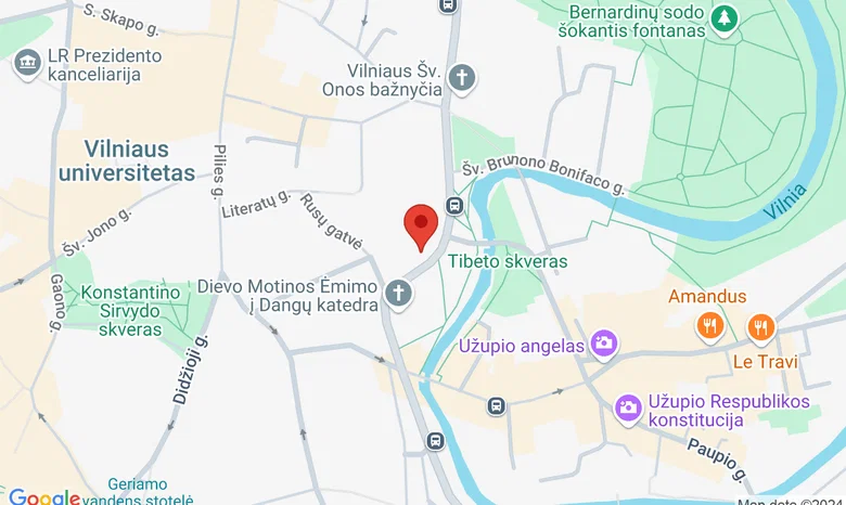 Viešbutis "Mabre" žemėlapis