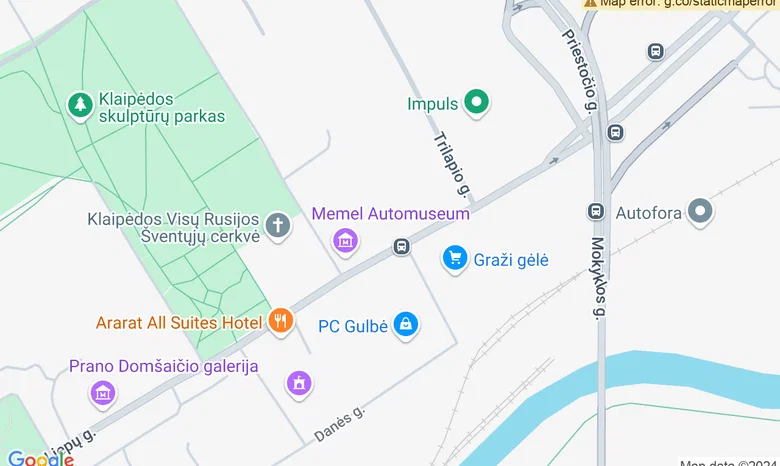 Dujų fabriko kiemas žemėlapis
