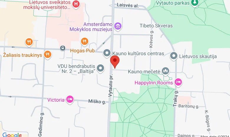 Vytauto pr. 50 žemėlapis