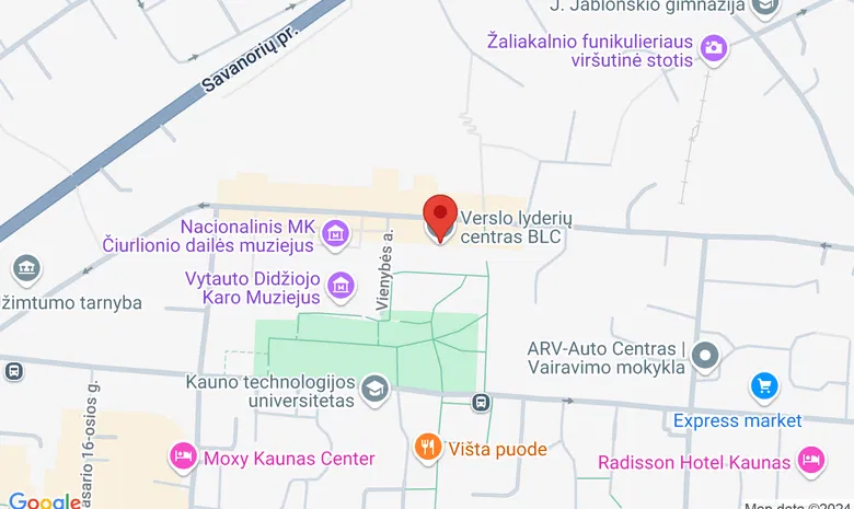 Verslo lyderių centras BLC žemėlapis