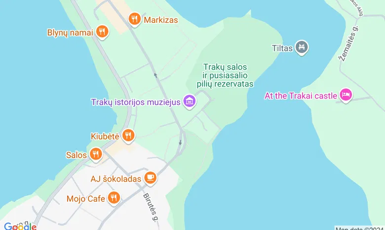 Galvės ežeras žemėlapis