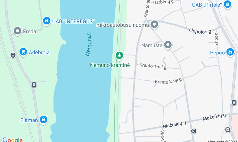 Nemunas žemėlapis