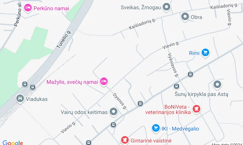 Kiemas Aukštuosiuose Šančiuose žemėlapis