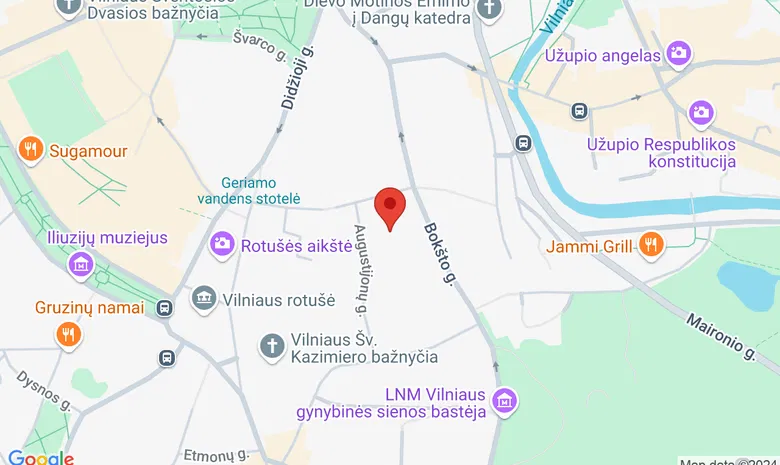 Šv. Mergelės Marijos Ramintojos bažnyčia žemėlapis