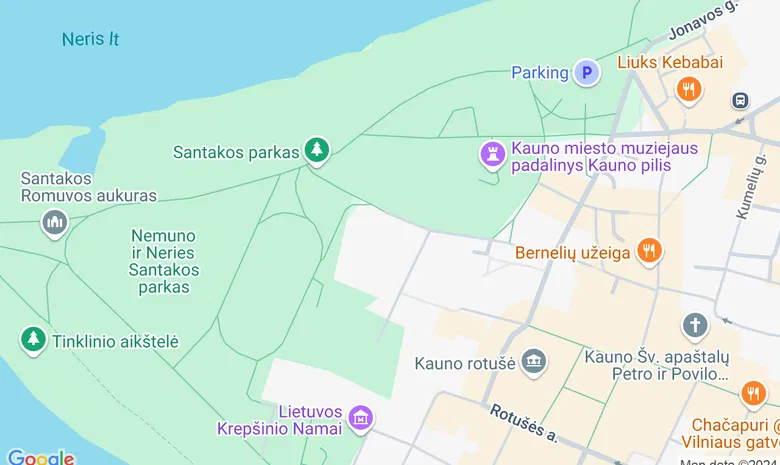 Šv. Jurgio bažnyčios kiemelis žemėlapis