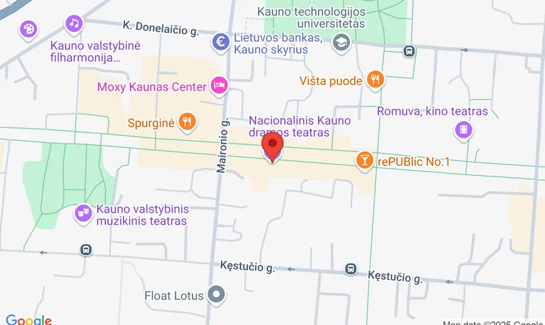 Nacionalinis Kauno dramos teatras  žemėlapis