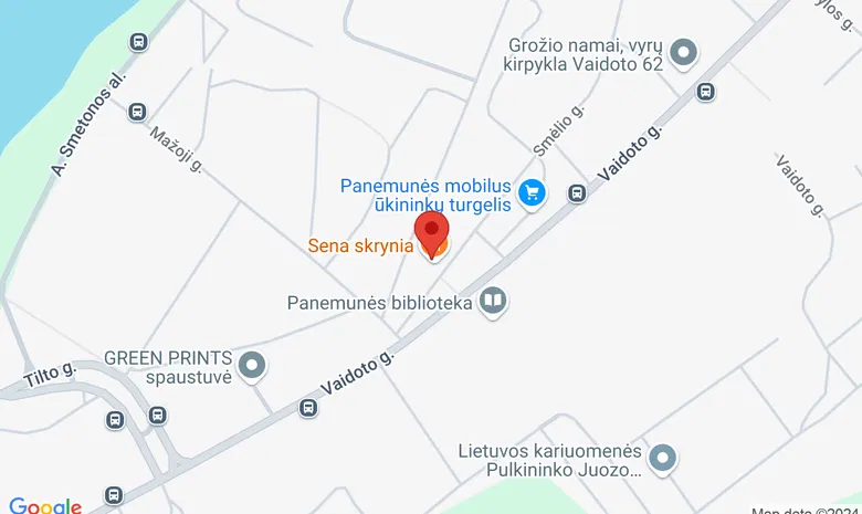 Restoranėlis "Sena skrynia" žemėlapis