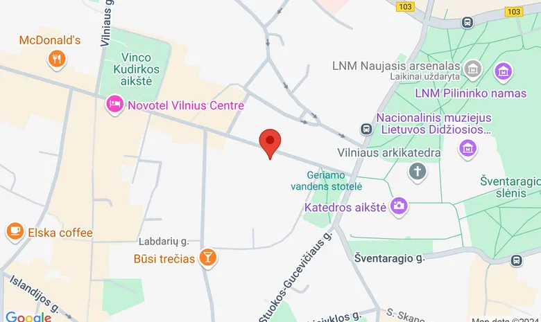 Lietuvos nacionalinis dramos teatras žemėlapis