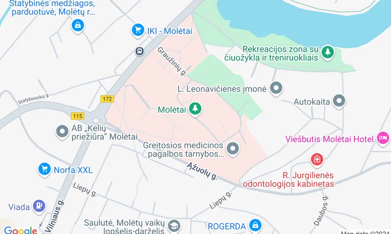 "Luokesų dvaras" , Molėtų raj. žemėlapis