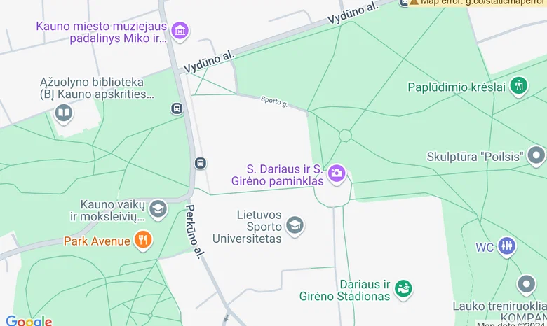 Ažuolyno teniso aikštynas. žemėlapis