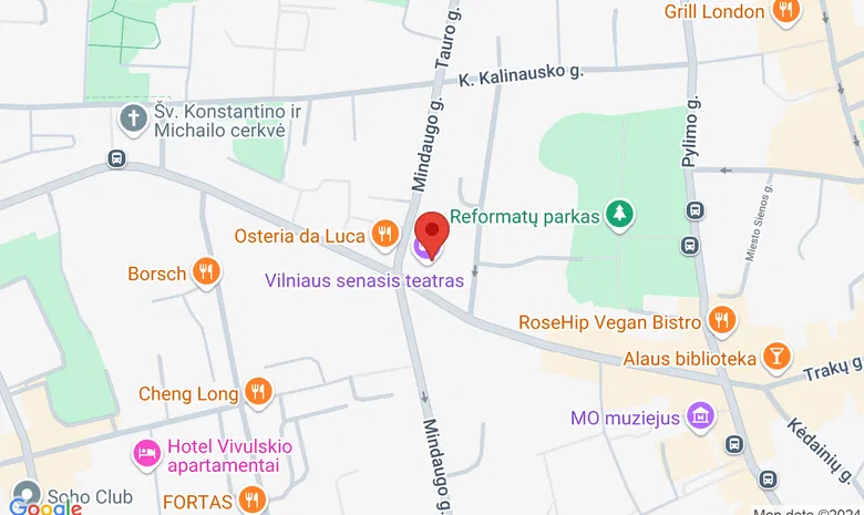 Lietuvos rusų dramos teatras žemėlapis