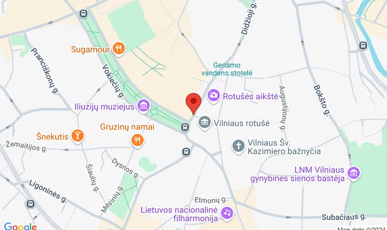 Vilniaus rotušės aikštė žemėlapis