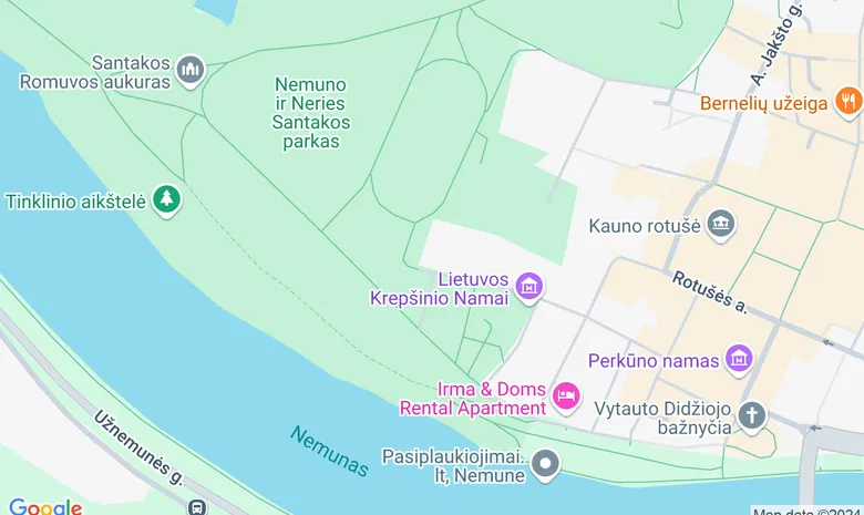 Kauno Santakos stadionas  žemėlapis