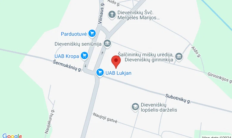 Dieveniškės žemėlapis