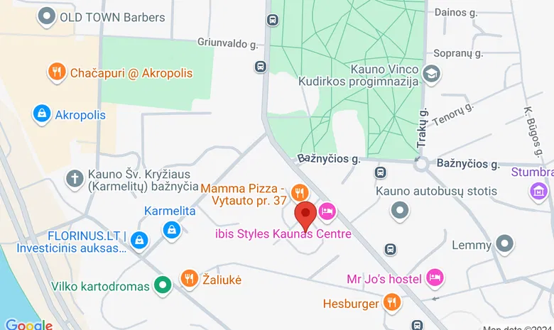 Apskaitos mokykla, Kaunas žemėlapis