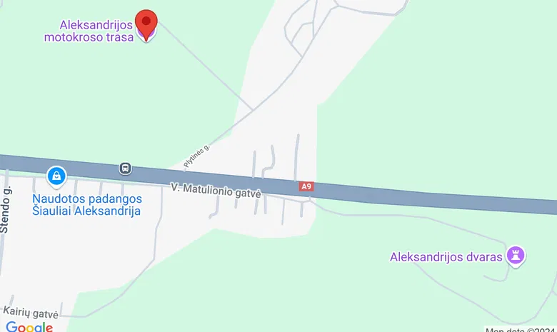 Aleksandrijos trasa žemėlapis