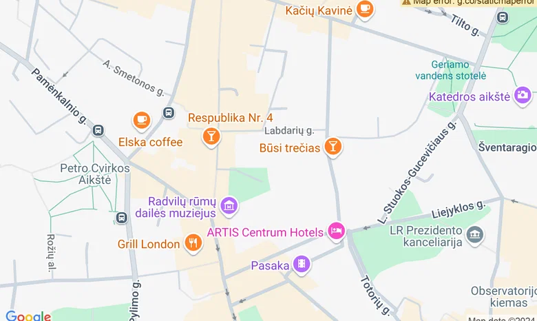 Kvartalas  žemėlapis
