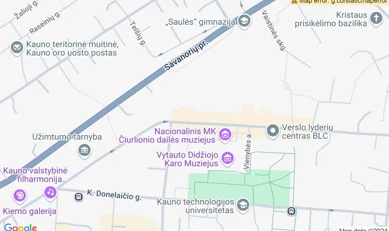 A. Žmuidzinavičiaus kūrinių ir rinkinių muziejus žemėlapis