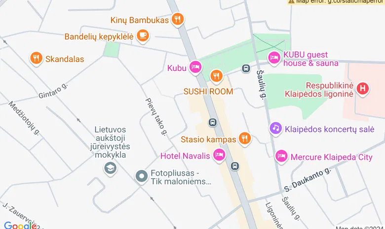 Restoranas - naktinis baras „Žemaitija“  žemėlapis