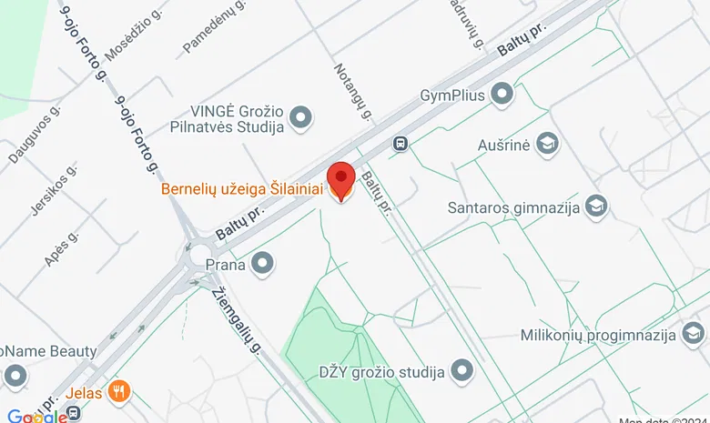 „Bernelių užeiga“ Šilainiuose žemėlapis