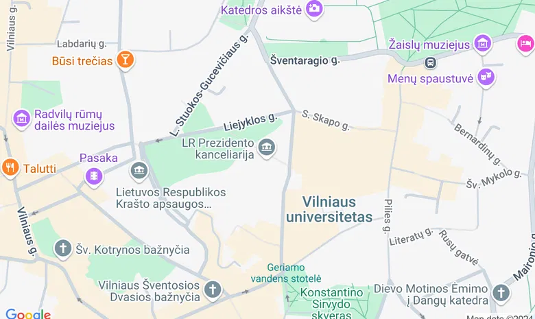 LR Prezidento rūmų kiemas žemėlapis