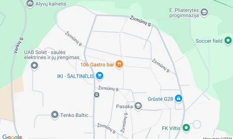 Malibu - naktinis klubas žemėlapis