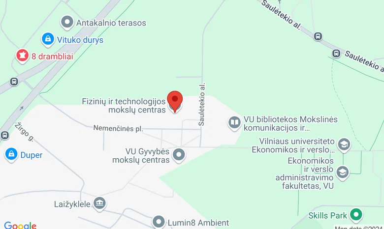 Fizinių  ir technologijos mokslų centras žemėlapis