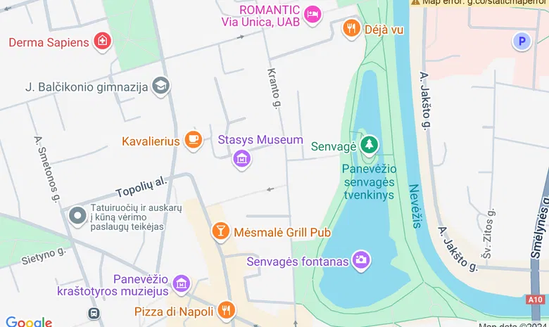 Senvagės scena žemėlapis