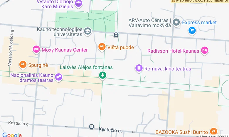 KAFe pokalbių ir parodų erdvė žemėlapis