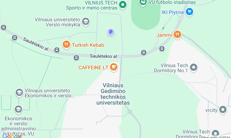 VU biotechnologijų verslo inkubatorius žemėlapis