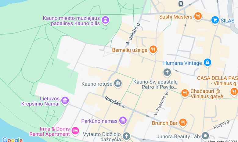 Jakšto g.2/Rotušės a.23 žemėlapis